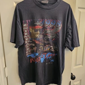 Vintage 1998 Dale Earnhardt World Tour Intimidation Shirt Men XL Black NASCAR - Picture 1 of 6