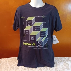 Boy's Black Reebok Athletic Short Sleeve Graphic T-Shirt Size S (6/7) - Picture 1 of 3