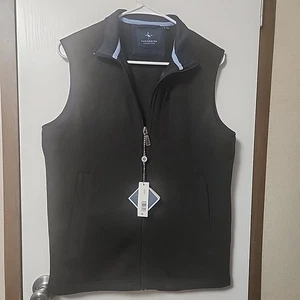 TailorByrd Weste Herren klein schwarz Performance durchgehender Reißverschluss Jacke neu mit Etikett - Bild 1 von 10