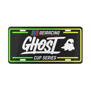 Ghost Cup Series Vanity Plate for Car Enthusiasts, Unique Geiracing Wall Art - Picture 1 of 5