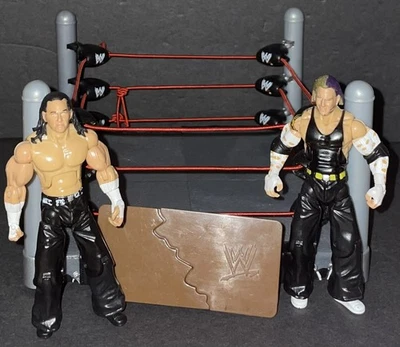 Wwe Rare Build N Brawl Hardy Boyz Figures & Ring JAKKS Matt Hardy & Jeff Hardy  - Image 1 of 3
