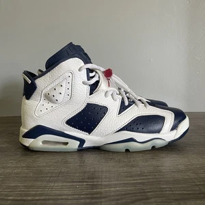 Scarpe Air Jordan 6 Retro Olympic 2024 bambino bianco blu taglia 6 anni (384665-164) - Foto 1 di 8