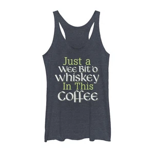 Women's Lost Gods St. Patrick's Day Wee Bit O'Whiskey Racerback Tank Top - Picture 1 of 11