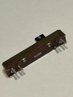 10 Stück Gerader Schieberegler-Potentiometer 35 mm A10K Mono-Mixer-Fader 6x6 mm - Bild 1 von 2