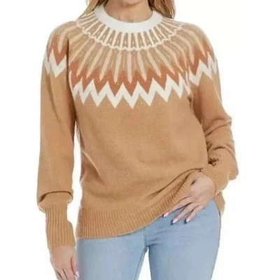 Suéter Pullover French Connection Mujer Manga Larga Fair Isle Talla XS Informal  Foto 1 de 4