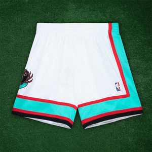 2001-02 Memphis Grizzlies NBA Mitchell & Ness Men's Home White Swingman Shorts - Picture 1 of 2