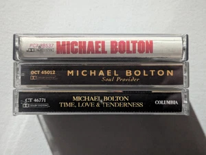 MICHAEL BOLTON Cassette Lot/3 Self-Titled, Soul Provider, Time Love & Tenderness - Picture 1 of 7