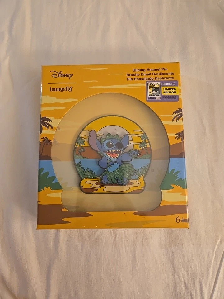 2025 SDCC Loungefly Exclusive Stich Pin LE 850 Slider NEW - Image 1 of 1