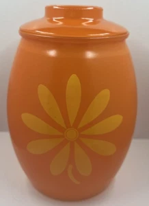* Leer Vintage MCM Bartlet Collin’s Naranja con Tarro de Galletas Margarita Amarillo 9.5”x 6.5 - Imagen 1 de 14