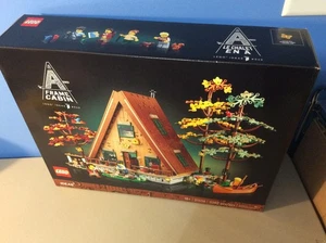 Lego Ideas A Frame Cabin nuovo sigillato ritirato #21338 Woods scena autunnale canoa 2082pz - Foto 1 di 2