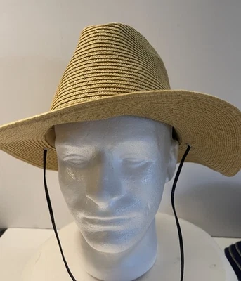 Sombrero de ala ancha de paja empacable tejido colección Scala genuino talla única Foto 1 de 4