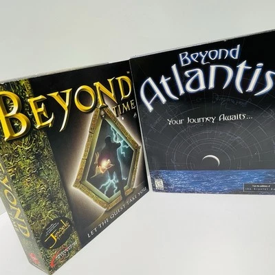 Beyond Time & Atlantis BIG BOX PC CD-ROM DreamCatcher Vintage 1997 NEW & CIB - Image 1 of 4