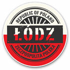 2 x Vinyl Stickers 10cm - Repubblica Of Poland Lodz Polish Travel Cool Gift #739