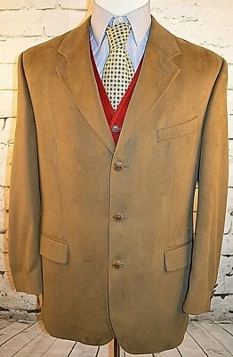 Chaqueta Abrigo Deportivo Brandini Para Hombre Marrón 3 Botones 42 Regular Cresta Medalla Botones Foto 1 de 4