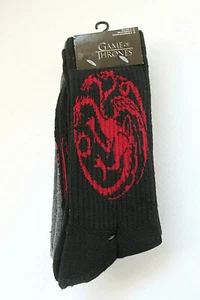 GAME OF THRONES New Crew Socks, 3 Pack Shoe Size 6-12 Official Licensed Product - Picture 1 of 8