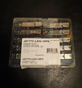 J8177C-LEG-10PK 1000BASE, TX SFP, Copper, RJ-45, 100m, Transceiver Brand Legrand - Picture 1 of 4