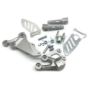 Silver Front Foot Pegs Bracket Fit 2006-2010 Suzuki GSXR600/750 K6 K8 Motorcycle - Picture 1 of 6