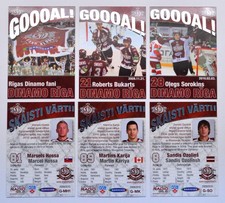 2009-10 KHL Dinamo Riga Goooal! SILVER Pick a Player Card