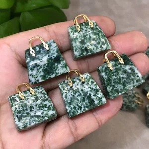 5 piezas Bolsa de jade Qinghai natural cuarzo cristal calavera tallada reiki gema curativa 1" - Imagen 1 de 12