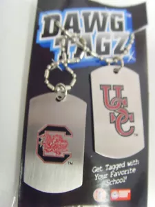 South Carolina Gamecocks DAWG TAGZ Halskette Schlüsselanhänger Set College NCAA 49423 - Bild 1 von 4
