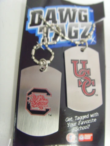 South Carolina Gamecocks dawg tagz necklace key chain set collegiate ncaa 49423 Cover