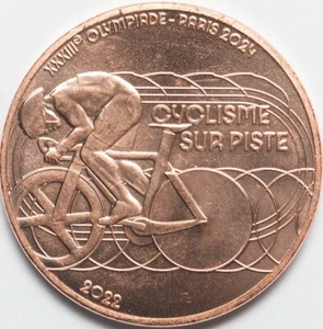 France 1/4 euro 2022 Paris 2024 Olympic Games - Track cycling UNC (#8918) - Picture 1 of 2