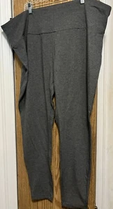 Plus Size High Rise Fitted Women’s Legging Size 3X( 24W-26W ) Grey - Picture 1 of 7