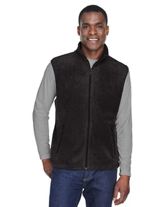 Harriton Adult 8 oz. Fleece Vest M985 100% Spun Soft Polyester Fleece S-4XL - Picture 1 of 9