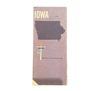 Vintage Road Map Iowa Standard Oil 1969 - Picture 1 of 5