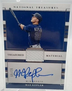 Panini National Treasures 2020 #TMS-MK Max Kepler Treasured Materials automático #/99 - Imagen 1 de 2