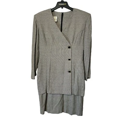 Vestido Joseph Ribkoff Creations Rayón Tweed Look Traje de Negocios para Mujer Talla 12 Foto 1 de 4