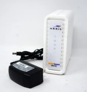 Arris Comcast Surfboard 592431-003 DOCSIS 3.0 Cable Modem SB6183 w/Adapter - Imagen 1 de 2