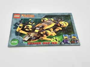 Lego 4794 - Alpha Team Command Sub - 2002 - Manual ONLY!!! - Picture 1 of 1