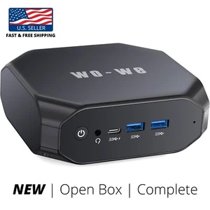Wo-We Mini PC, AMD Bagger A9-9400 CPU, 8G DDR4, 128G SSD, HU-MNPC07-L-Linux - Bild 1 von 7