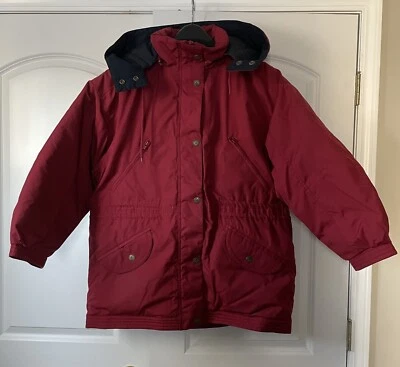 Parka con capucha Mulberry Street para mujer L granate Foto 1 de 4