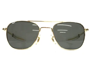 Vintage AO Eyewear Sunglasses Original Pilot Gold Vietnam Frames w/ Gray Lenses - Picture 1 of 11