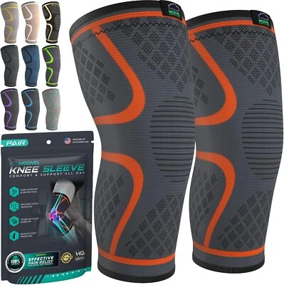 Modvel Compression Knee Brace for Women & Men- 2 Pack Knee Brace for Pain Relief - Image 1 of 4