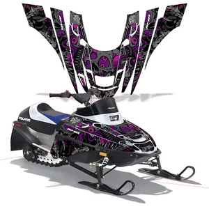 Snowmobile Full Graphics kit Decal for Polaris XC 120 2000-2020 TUNE IN PURPLE - Imagen 1 de 1