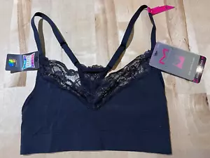 Maidenform BLACK Seamless T-Back Bra - Juniors Sz S (32/34 A/B) - NEW - Picture 1 of 6