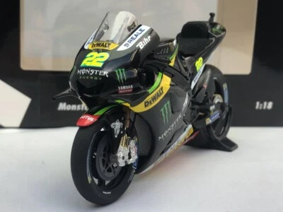 #22 Yamaha YZR-M1 Alex Lowes Monster Tech3 2016 MotoGP 1/18 Diecast Minichamps - Image 1 of 4