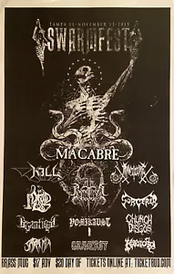 Swarmfest 2015 Macabre Druid Lord Manticore FL Death Metal Gig 11x17 Poster - Picture 1 of 1