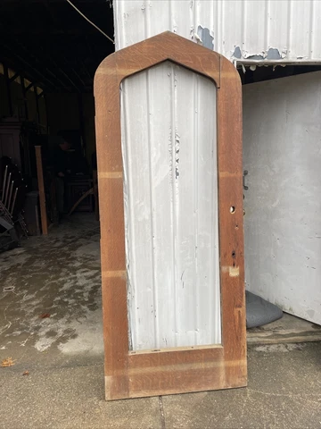 YH antique arch top entrance door no glass 36 x 88.5 x 2“ Cover