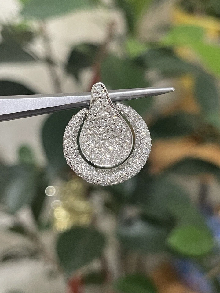 Pingente de diamante ouro 18K W 1,2 quilate 💎 - Imagem 1 de 4