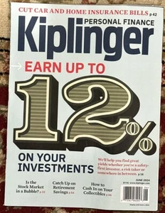 Kiplinger's Magazine Insurance Bills Retirement Savings June 2024 - Picture 1 of 1