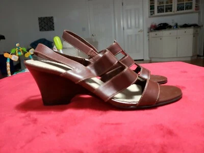 SANDALIAS CUÑA CONNIE MARRÓN MUJER TALLA 8 M. ¡EXCELENTE FORMA! Foto 1 de 4