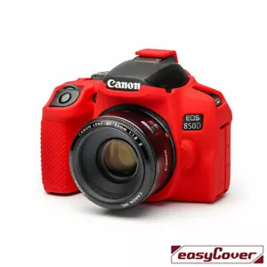 easyCover Canon T8i / 850D RED Silicone Protection Camera Case FREE SHIPPING - Picture 1 of 6