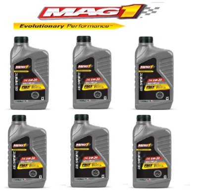 MAG1 5W-20 Full Synthetic Motor Oil FMX 1 Quart Pack Of 6 Made In Usa Foto 1 de 2