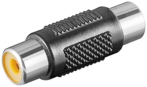 Cinch Verbinder Kupplung Adapter 1x Chinch Buchse > 1x Buchse 1- fach HIFI Video - Afbeelding 1 van 1