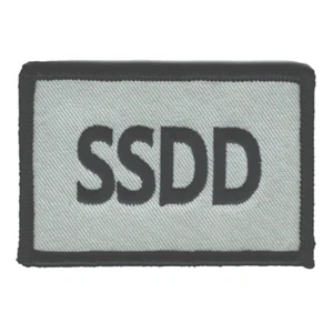 Gray Black SSDD Patch Same SH!T Different Day Fits For VELCRO® BRAND Loop Fasten - Picture 1 of 1
