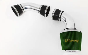 Black Green Cold Air Intake Kit Filter For 1996-2001 Oldsmobile Bravada 4.3L V6 - Picture 1 of 1
